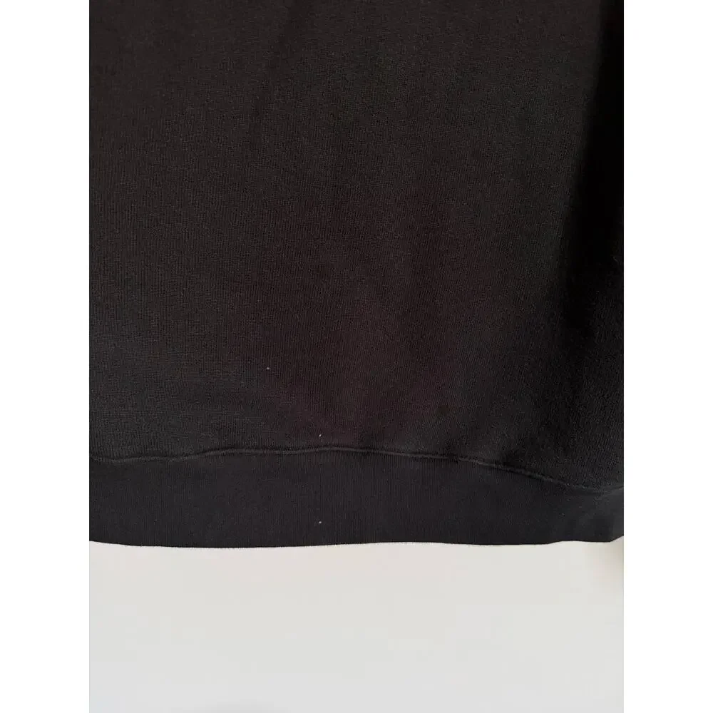 $108 New JCrew Heritage Terry Mockneck Sweatshirt Black Small